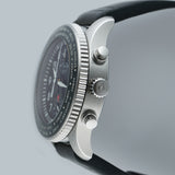 46mm Timezoner Stainless Steel Chrono Black Dial 2023