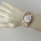 36mm 18k Everose Gold President White Dial