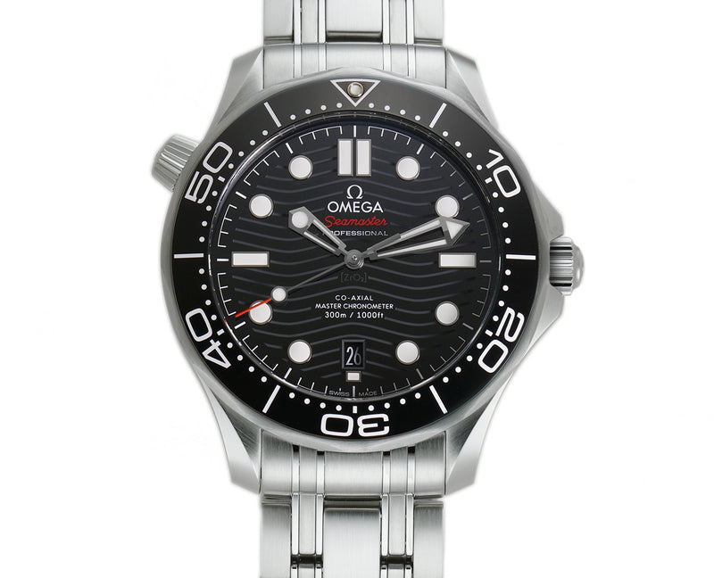 42mm Diver 300m Co-Axial Master Chronometer Steel Black Dial