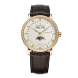 38mm Complete Calendar 18k RG Diamond Bezel