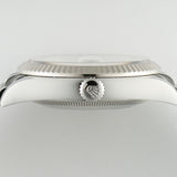 36mm Steel White Roman Dial 18k Fluted Bezel Jubilee 2023