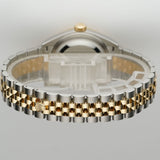 28mm Steel & 18k YG MOP Mother of Pearl Diamond Dial Jubilee