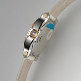 36mm Ladies Steel and 18k RG Floating Diamond Dial