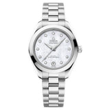 30mm Aqua Terra 150M Steel Bracelet Mother Of Pearl Dial Dial