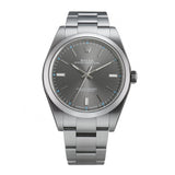 39mm No-Date Steel Dark Rhodium Index Dial With RubberB