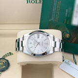 Steel 41mm Silver Index Dial Oyster