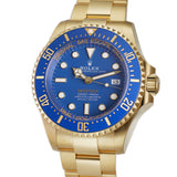 44mm 18k Yellow Gold Blue Dial