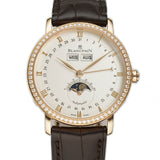 38mm Complete Calendar 18k RG Diamond Bezel