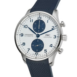 41mm Chronograph Stainless Steel White Dial