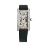 19mm Ladies Tank Americaine 18k WG Diamonds