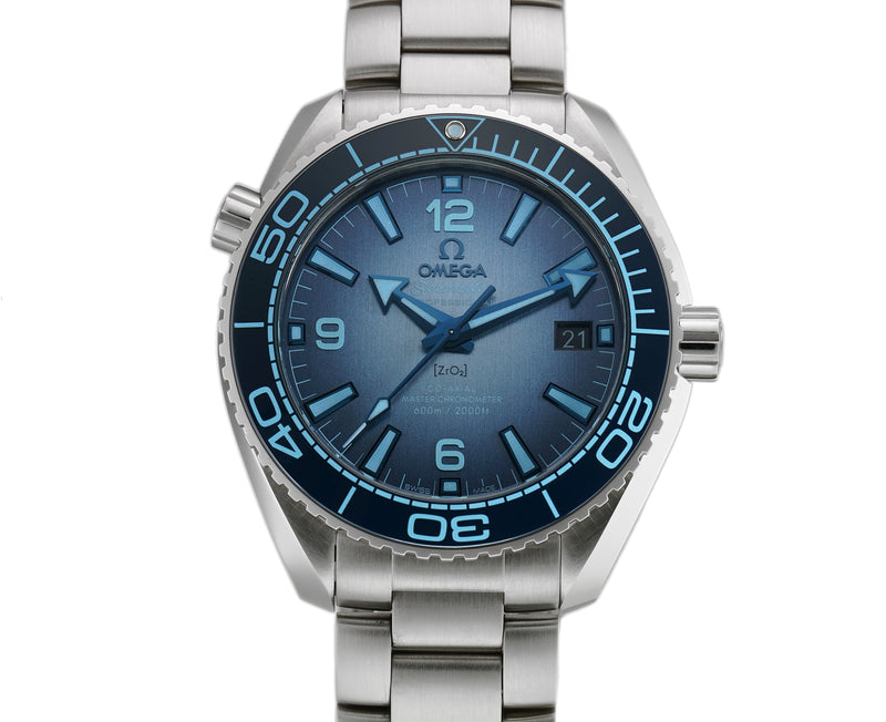 40mm Planet Ocean 600M Summer Blue Dial Steel