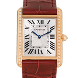 26mm Large Tank Louis 18k Rose Gold Diamond Case
