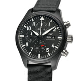 45mm Top Gun Chronograph Ceramic Black Dial