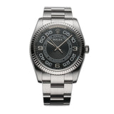 36mm No-Date Fluted Bezel Black Arabic Dial M Serial