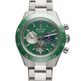 41mm Sport Chronograph Green Ceramic Bezel Lacquered Green Tricolour Dial (Copy)