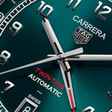 41mm Twin-Time Stainless Steel Green Dial GMT