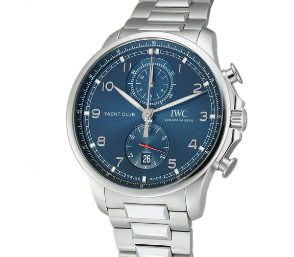 45mm Yacht Club Chronograph Steel Blue Dial