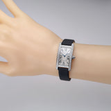 19mm Ladies Tank Americaine 18k WG Diamonds