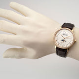 38mm Complete Calendar 18k RG Diamond Bezel