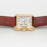 30mm Tank Anglaise 18k RG Diamonds Auto