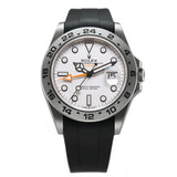 42mm White Dial Orange Hand Caliber 3285 Black RubberB Included
