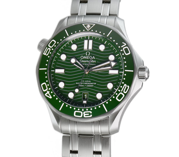 42mm Diver 300m Co-Axial Master Chronometer Steel Green Dial