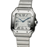 35mm Medium Steel Silver Dial Auto Cartier Serviced