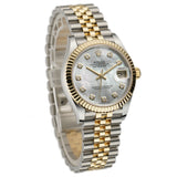 31mm Steel and 18k YG MOP Mother of Pearl Diamond Dial Jubilee