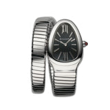 35mm Tubogas Single Spiral Steel Black Dial