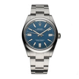 41mm No-Date Med Blue Dial