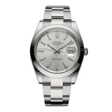Steel 41mm Silver Index Dial Oyster