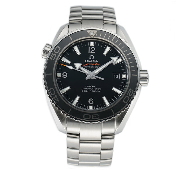 46mm Planet Ocean 600m Steel Black Dial