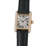 22mm Tank Louis 18k RG Diamond Bezel