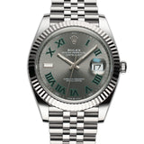 41mm 18k Fluted Bezel Wimbledon Dial Jubilee