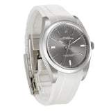 39mm No-Date Steel Dark Rhodium Index Dial With RubberB