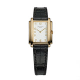 22mm Ladies 18k Yellow Gold White Dial