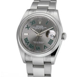 36mm Steel Wimbledon Roman Dial Oyster Bracelet