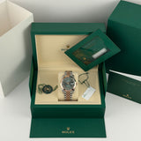 41mm Steel & Everose Green Mint Roman Dial Jubilee
