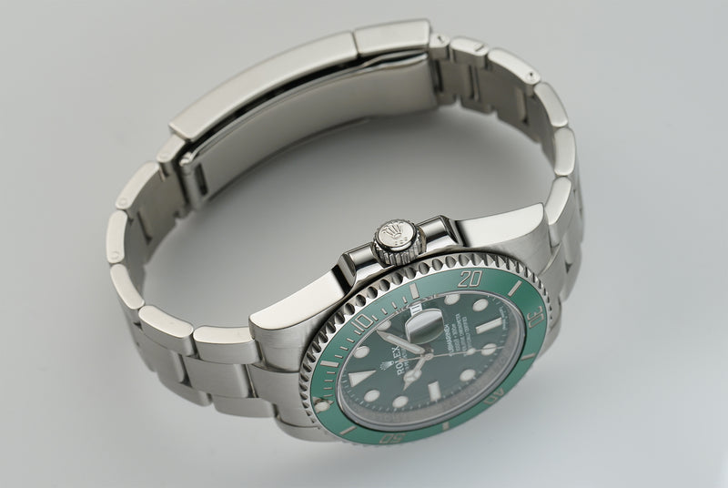 40mm Hulk Steel Green Dial Ceramic Bezel Full Set 2018