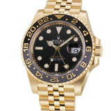 40mm 18k Yellow Gold Ceramic Bezel Black Dial Jubilee Bracelet