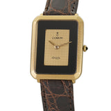26mm Vintage Dress Watch 18k Yellow Gold Hobnail Dial
