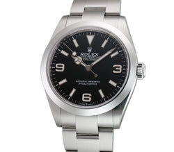 40mm Stainless Steel Black Dial