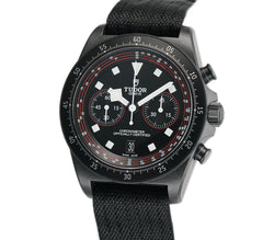 43mm Black Carbon FXD Chrono Black Dial