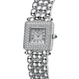 28mm Ladies Classic Square 18k WG Factory Diamonds