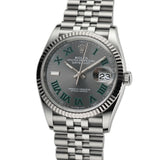 36mm Steel Wimbledon Dial Fluted Bezel Jubilee