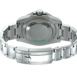 40mm Black Ceramic Bezel Black Dial Green Hand on RubberB Bracelet Included