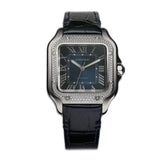 35mm Medium Diamond Bezel Blue Dial 2024