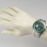 41mm Sport Chronograph Green Ceramic Bezel Lacquered Green Tricolour Dial (Copy)