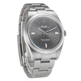 39mm No-Date Steel Dark Rhodium Index Dial With RubberB