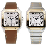 40mm Large Model Steel and Yellow Gold Silver Dial Automatic